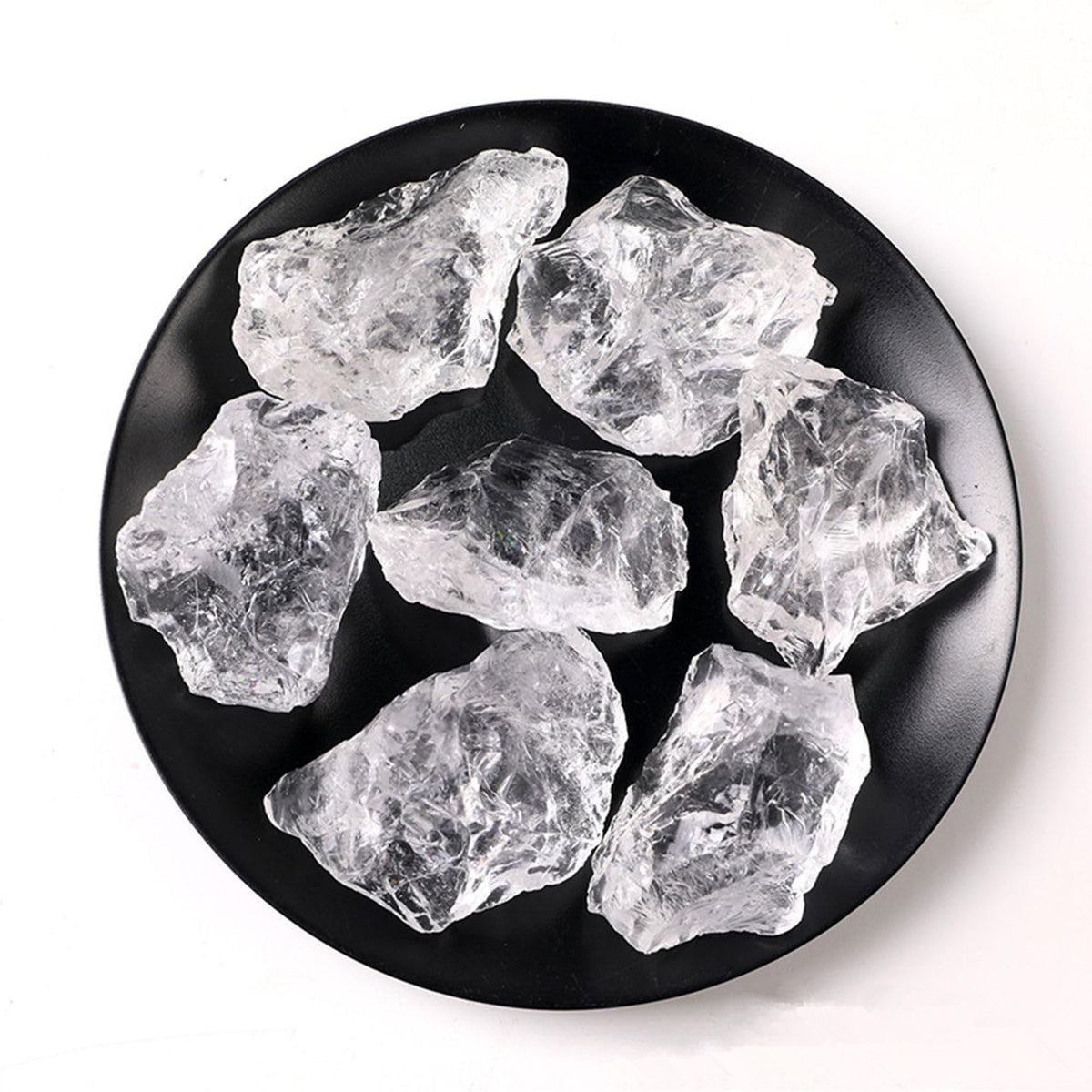 Clear Quartz Raw Crystals Healing Crystals Natural Rough Stones 1.2-2" for Tumbling, Fountain Rocks, Yoga, Meditation, Polishin, Gift 13