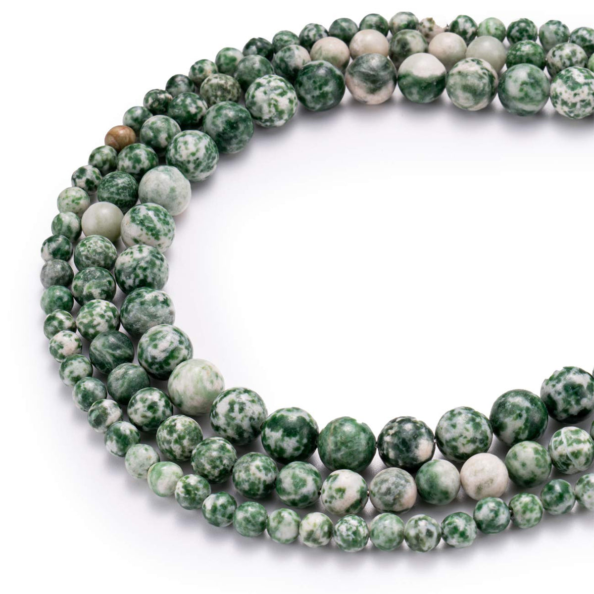 BEADIA Natural African Jade Stone Round Loose Semi Gemstone Beads for Jewelry Making 10MM 38PCS
