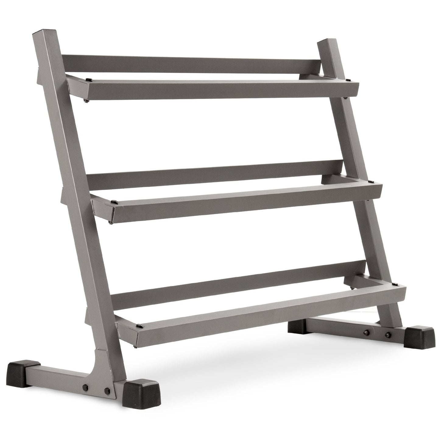 XMARK 3-Tier Dumbbells Weight Storage Rack, Holds 5-50 Pound Hex Dumbbells Weight Set (10 Pairs Capacity)