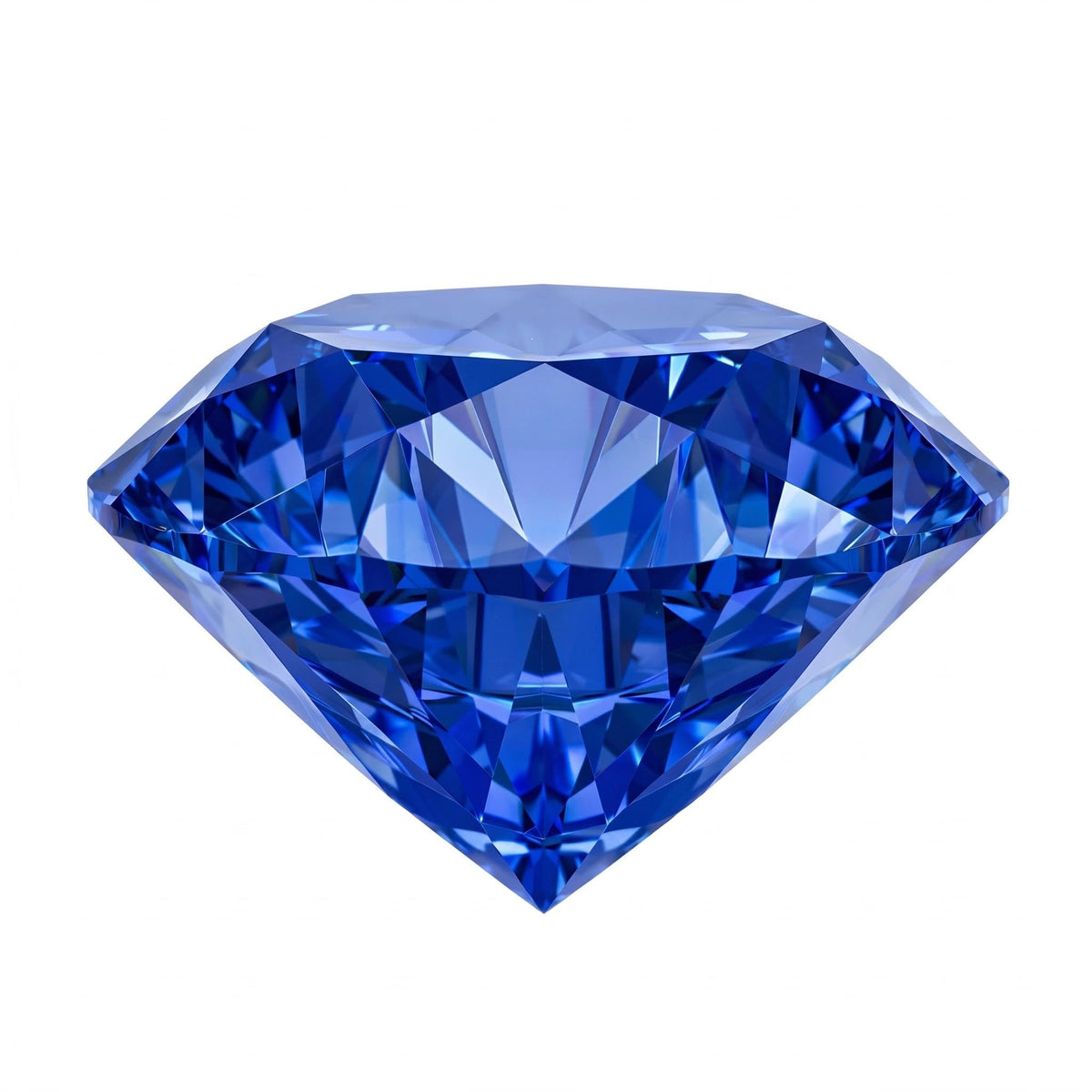 AGL Certified Lab Grown Sapphire, Brilliant Cut Loose Stone, for Fine Jewelry Making, 0.5 Carat (5mm)