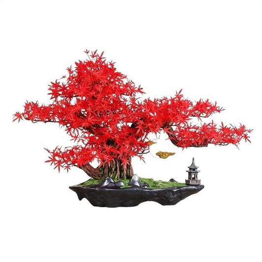 XJOYSL7921 Artificial Bonsai Simulation Tree Bonsai Hotel Living Room Desktop Ornaments Modeling High-end Luxury Fake Greenery Landscaping for Home Office