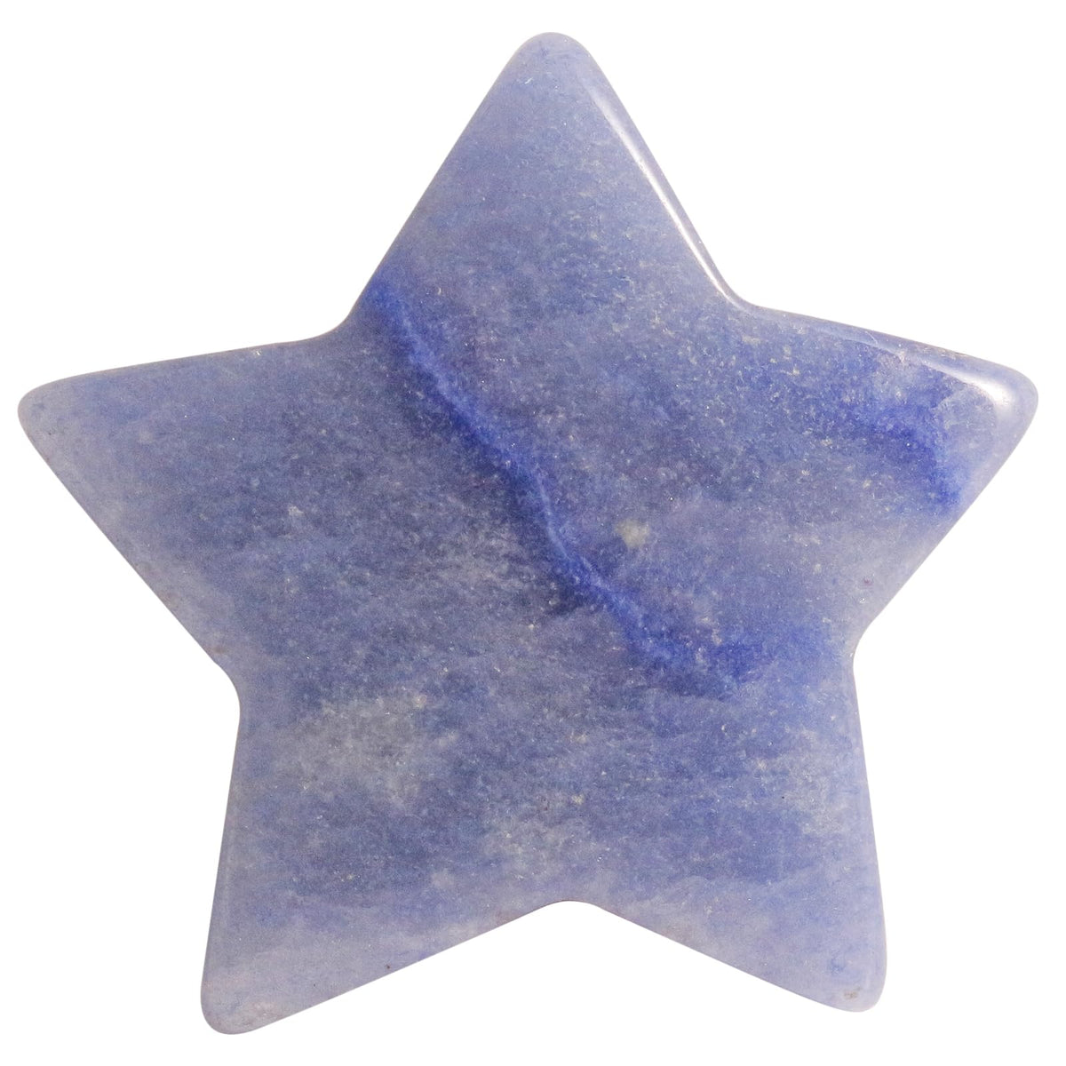 Fekuar Blue Aventurine Crystal Star Chakra Stones for Reiki Healing Yoga Balance Meditation Polished Mini Pocket Palm Stone 1 Inch (30mm)