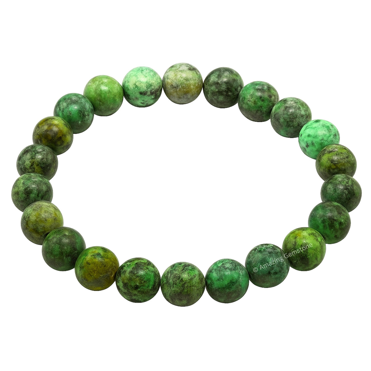 Amazing Gemstone Crystal Bracelet for Women Men's Gifts - Protection Healing Crystal Bracelet - 8mm Gemstone Beaded Stretchable Bracelet Pulseras Para Hombres Mujer Stocking Stuffers Mothers Day Gift (African Turquoise)