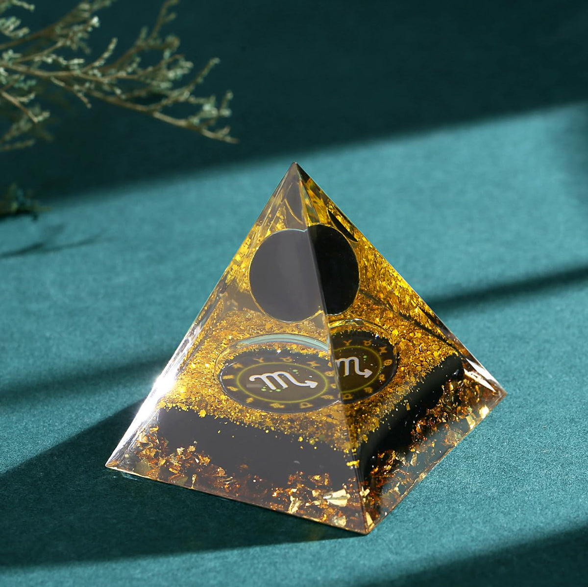 YATOJUZI 12 Zodiac Scorpio Birthday Gifts for Women Men Black Obsidian Healing Crystals Natural Crystal Stones Gemstones Orgonite Chakra Reiki Lucky Energy Decor for Office Desk Decorations