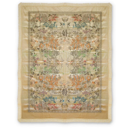 ChinaFurnitureOnline Chinese Silk Embroidered 100 Children at Play Tapestry