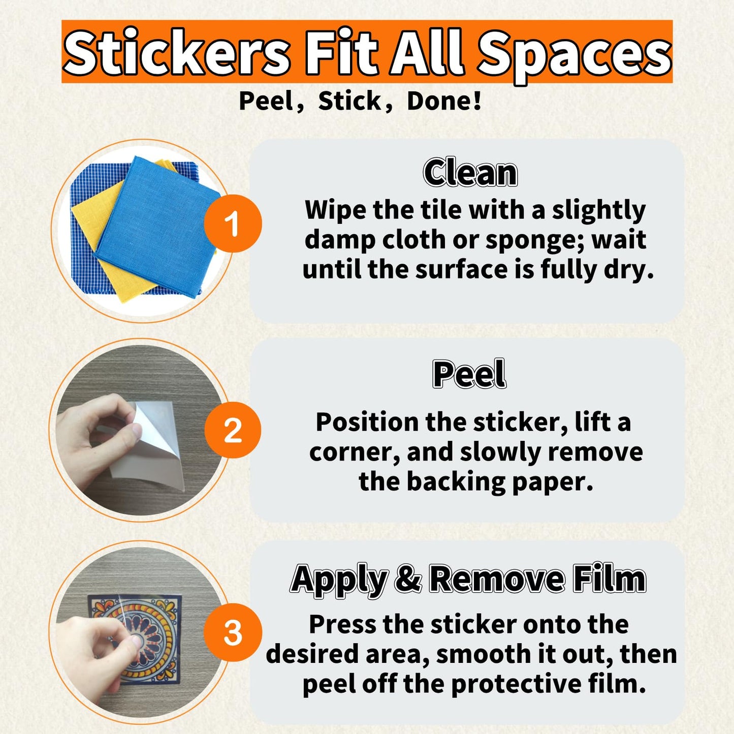 PVC Mosaic Tile Stickers 24 PCS Peel and Stick Checkerboard Wall Decals Self-Adhesive Backsplash for Kitchen Bathroom RV Waterproof Removable Instant Grid Upgrade (Style D, 3.94 x 3.94 Inch)