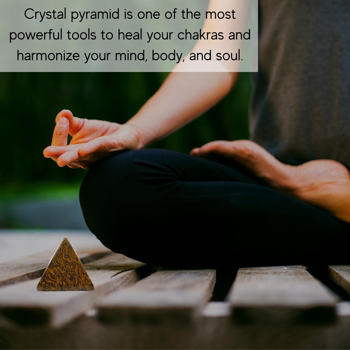 Amazing Gemstone Mariyam Jasper Calligraphy Stone Pyramid Crystal Healing Stones - 1" Great Pyramid Figurine of Natural Stone Pyramid for Meditation, Reiki, Chakra Balancing and Crystal Pyramids Grid