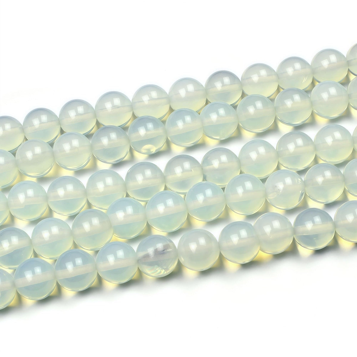 MJDCB Synthetic Opal Round Crystal Energy Stone Beads Healing Power for Jewelry Making (8mm)