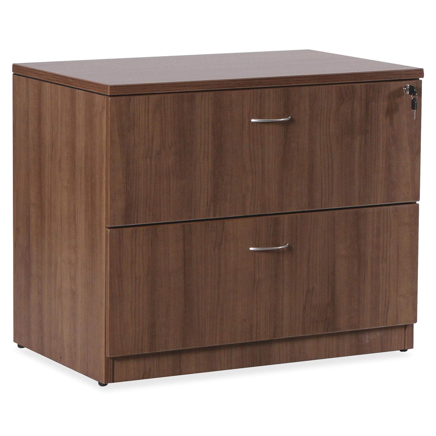Lorell Essentials Series Walnut Laminate Lateral File