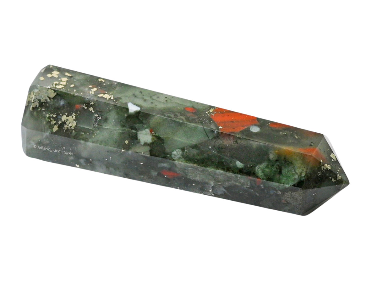 Amazing Gemstone African Bloodstone Crystal Towers ~ Natural Healing Crystal Point Obelisk for Reiki Healing and Crystal Grid (2" to 3" Inch)