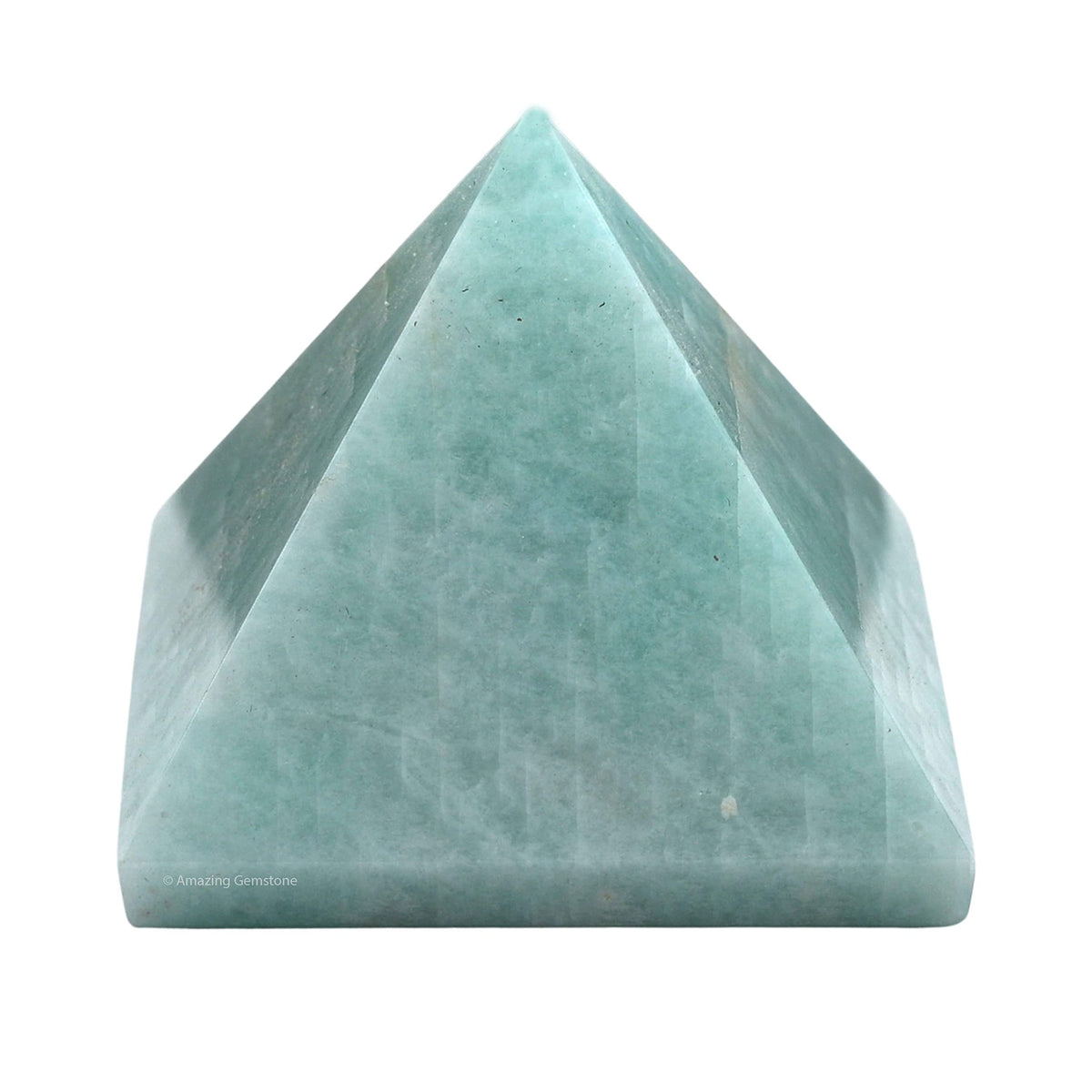 Amazing Gemstone Amazonite Pyramid Crystal Healing Stones - 1.5" Great Pyramid Figurine of Natural Stone Pyramid for Meditation, Reiki, Chakra Balancing and Crystal Pyramids Grid