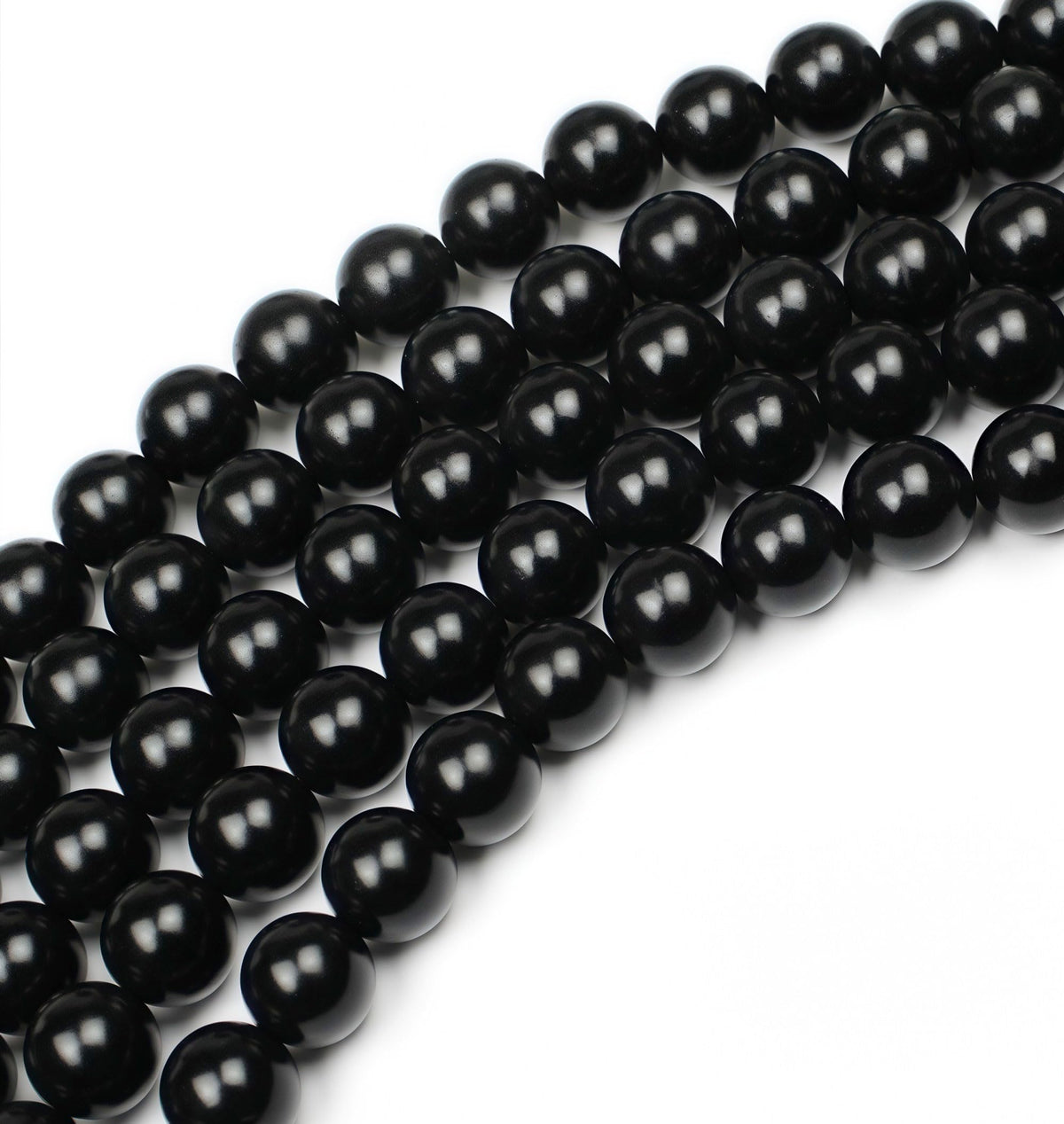 MJDCB Real Stone Beads Natural Matte Black Onyx Agate Round Loose Bead for Jewelry Making DIY Bracelet Necklace(6mm)