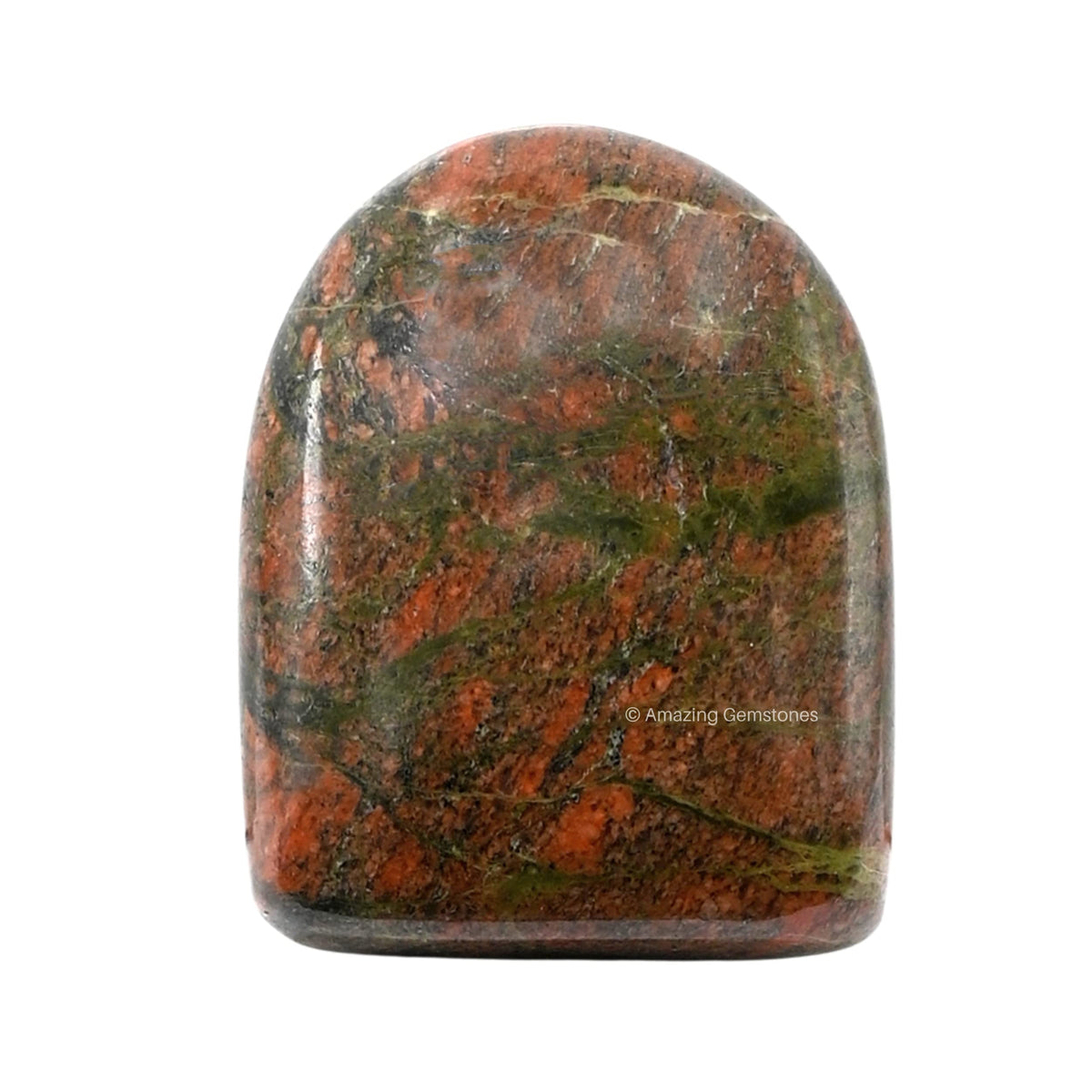 Amazing Gemstone Large Unakite Crystal Standing Palm Stone -Unakite Palm Stones and Crystals, A++ Grade Gemstones and Crystals - Healing Crystals and Healing Stones Office Home Decor Gifts