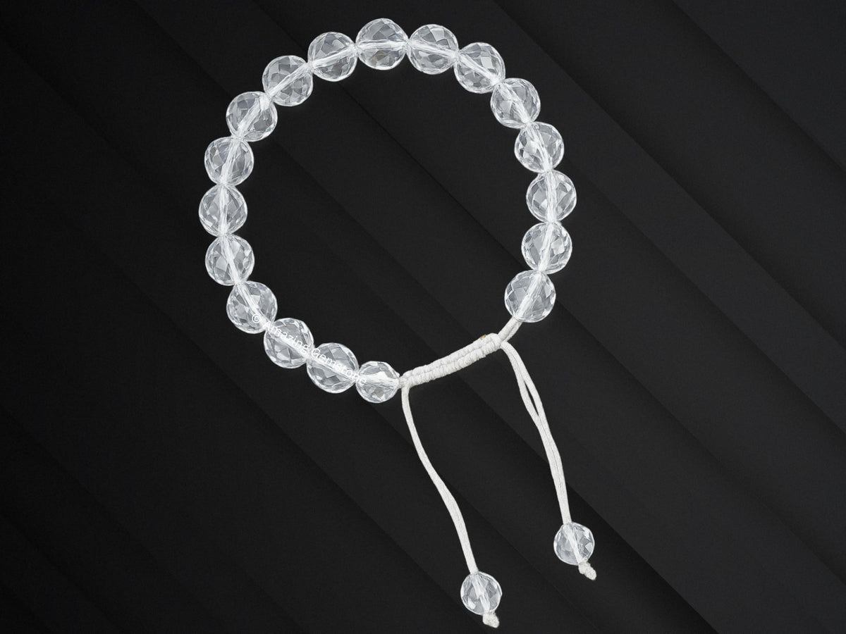 Amazing Gemstone Clear Quartz Bracelet for Women - Chakra Mens Bracelet Protection Crystals and Healing Stones - Blessing Bracelet Spiritual Meditation Gift Christmas Stocking