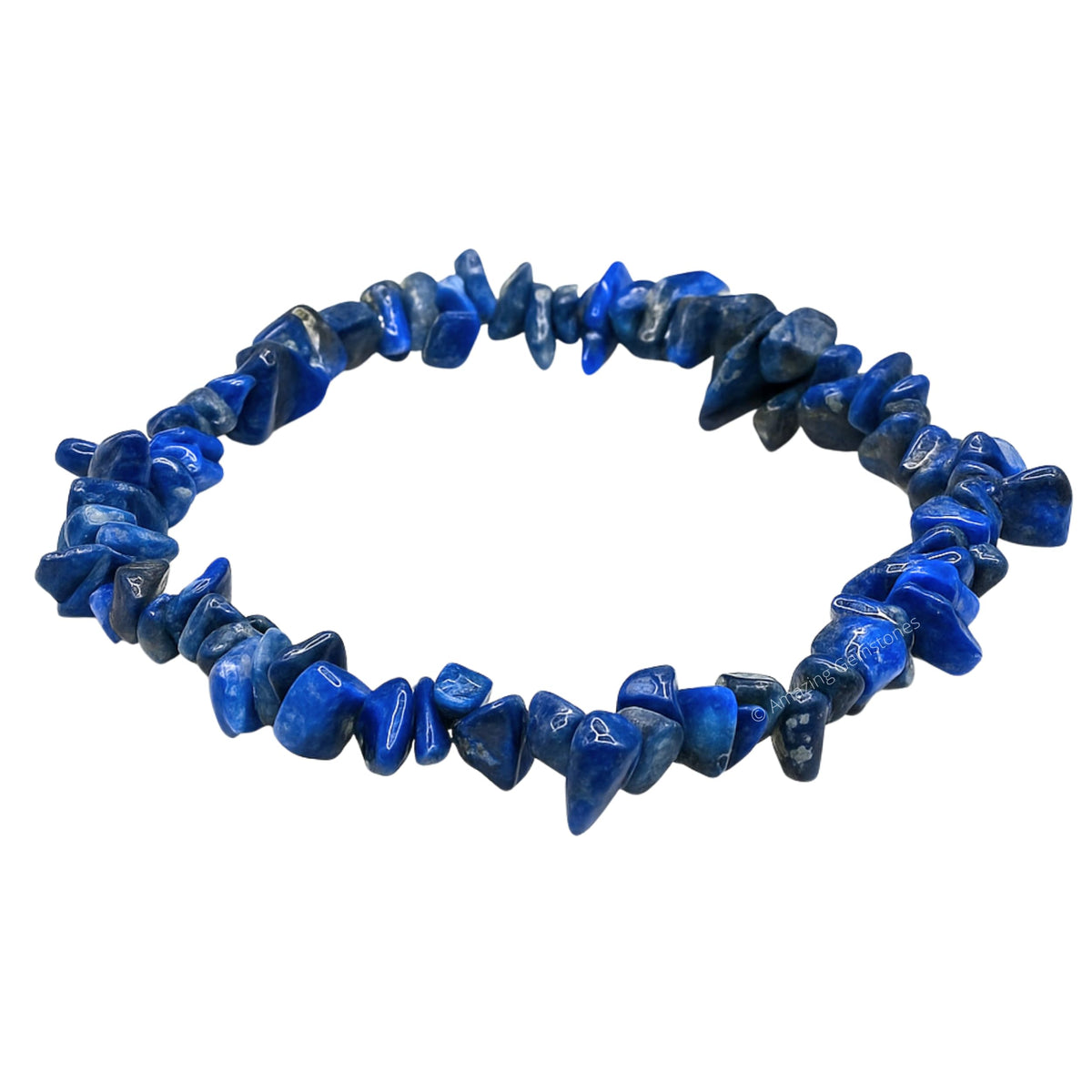Amazing Gemstone Chips Bracelet (Lapis Lazuli)