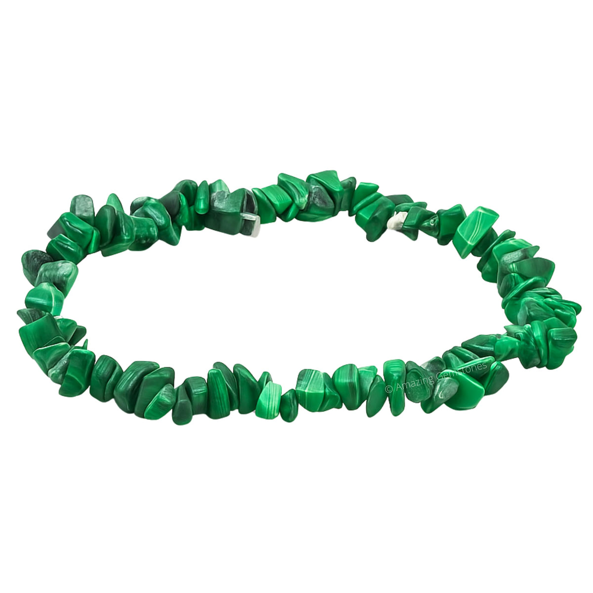 Amazing Gemstone Chips Bracelet (Malachite)
