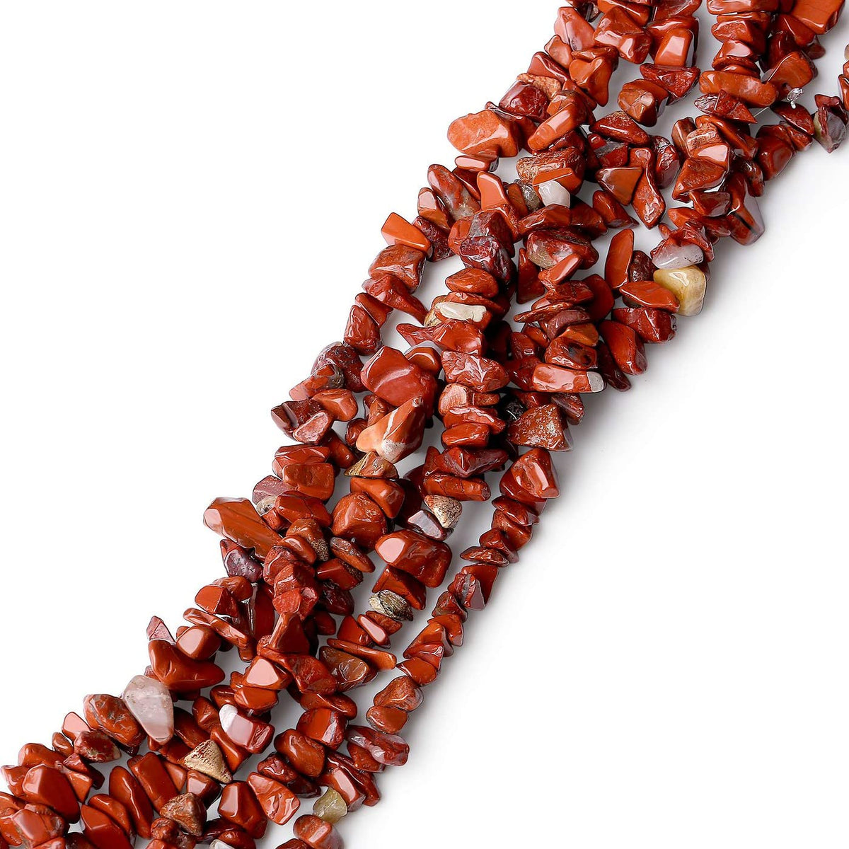 LAIDANLA Red Jasper 400pcs Natural Chip Stone Beads 5-8mm Healing Crystal Irregular Gemstones Drilled DIY Loose Rocks Bead Crystal for Bracelet Earrings Necklace Jewelry Making Crafting