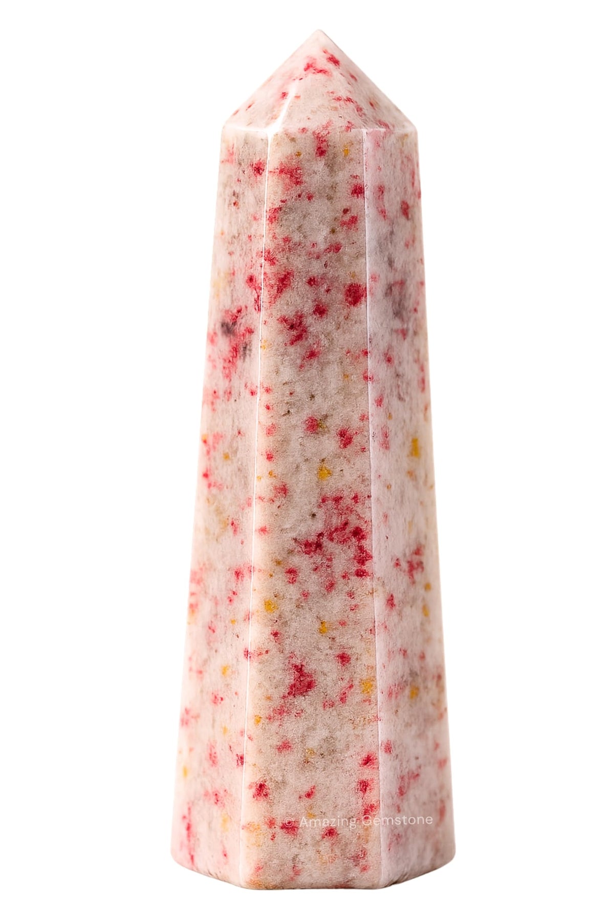 Amazing Gemstone Cinnabarite Crystal Towers - Natural Healing Crystal Point Obelisk for Reiki Healing and Crystal Grid (3" to 4" INCH)