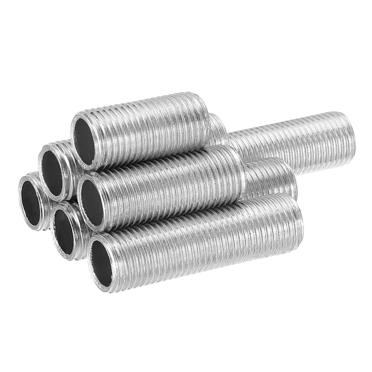 MECCANIXITY Lamp Pipe Kit with Lock Nuts Teeth Washers 1/8IP Thread Fasteners Assortment for Chandelier Ceiling Light Repair Assembly DIY Hardware, Pack of 126