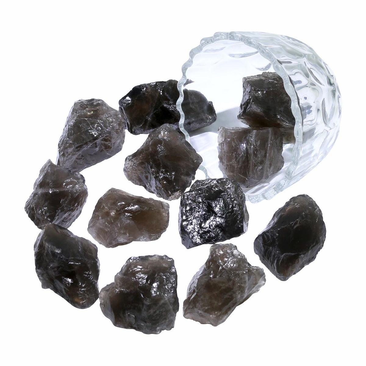 Nvzi Raw Smoky Quartz Crystals Bulk, Real Gemstones and Crystals, Rocks and Minerals, Healing Crystals, Quartz Crystals and Healing Stones, Cuarzos Originales De Energia Y Piedras(1LB)