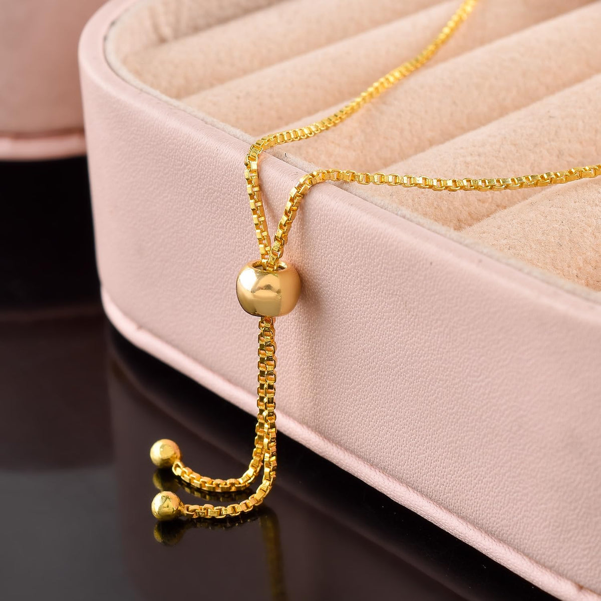 InfinityGemsArt Amethyst Bracelets For Women, Natural February Birthstone Jewelry, Dainty Purple Beads Stone Bolo Slider Crystals Gemstones, 14K Gold Plated Chain, Birthday Valentines Day.