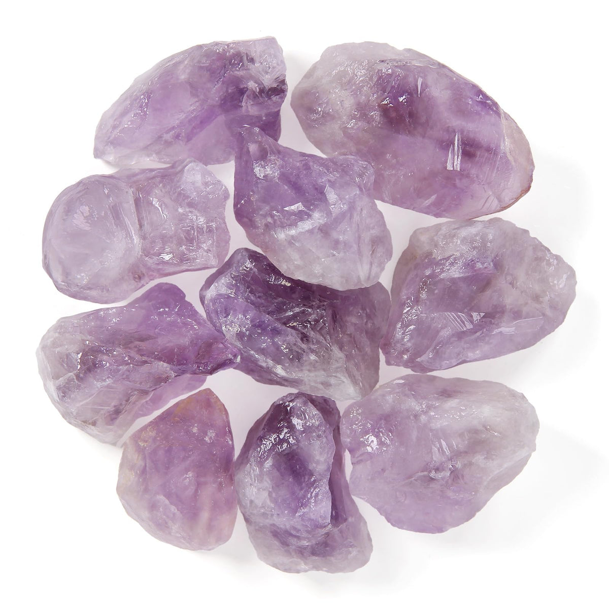 1.1lb Bulk Raw Amethyst Stone Rough Crystal-Natural Raw Stones Crystal for Tumbling, Cabbing, Fountain Rocks, Decoration,Polishing, Wire Wrapping, Wicca & Reiki Crystals Healing