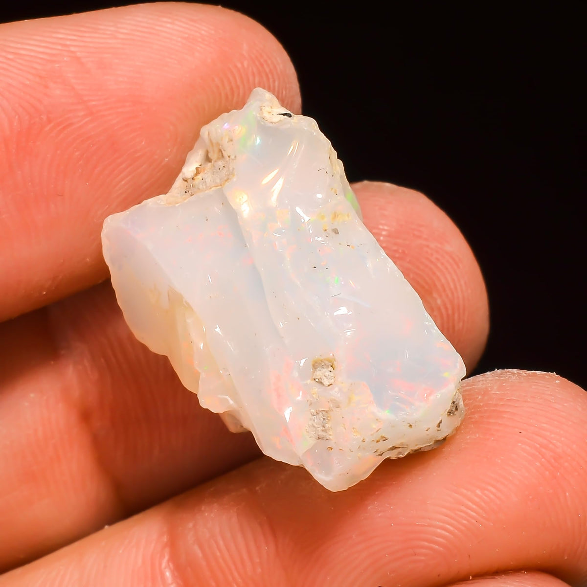 15.5+ Carat, YASHEE Natural Raw Ethiopian Opal Gemstone, Real Rough Crystals, Chakra Healing, Wholesale Lot, Wire Wrapping, Rock Stone, Birthstone, Crafts & DIY, AA+ Quality For Jewelry Making