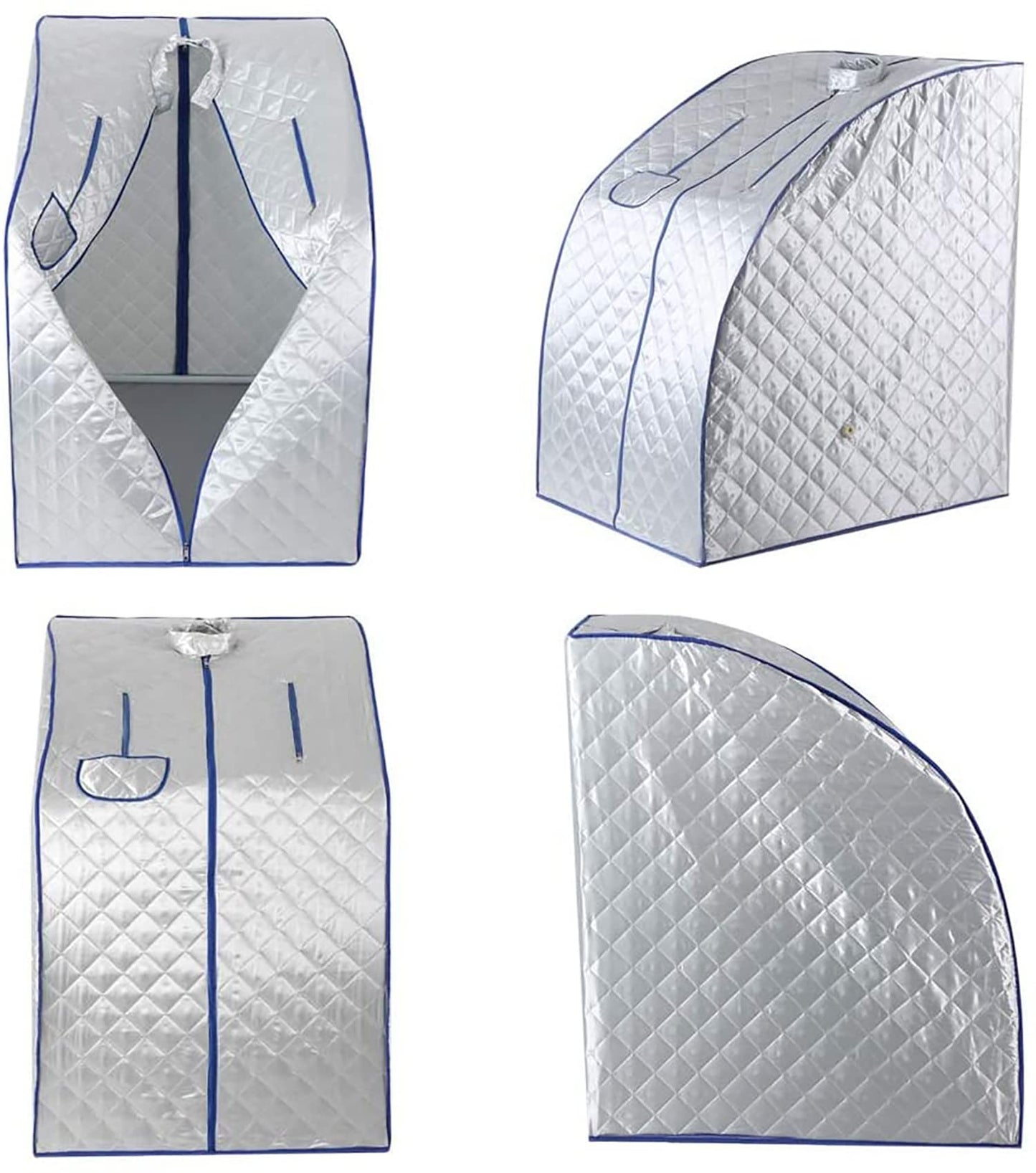 U5GAAALPPQ9 Portable Steam Tent Spa Sauna Machine 1-9 Level Temperature for No Water Automatically Power Off Lose Weight Toxin Stress Fatigue.