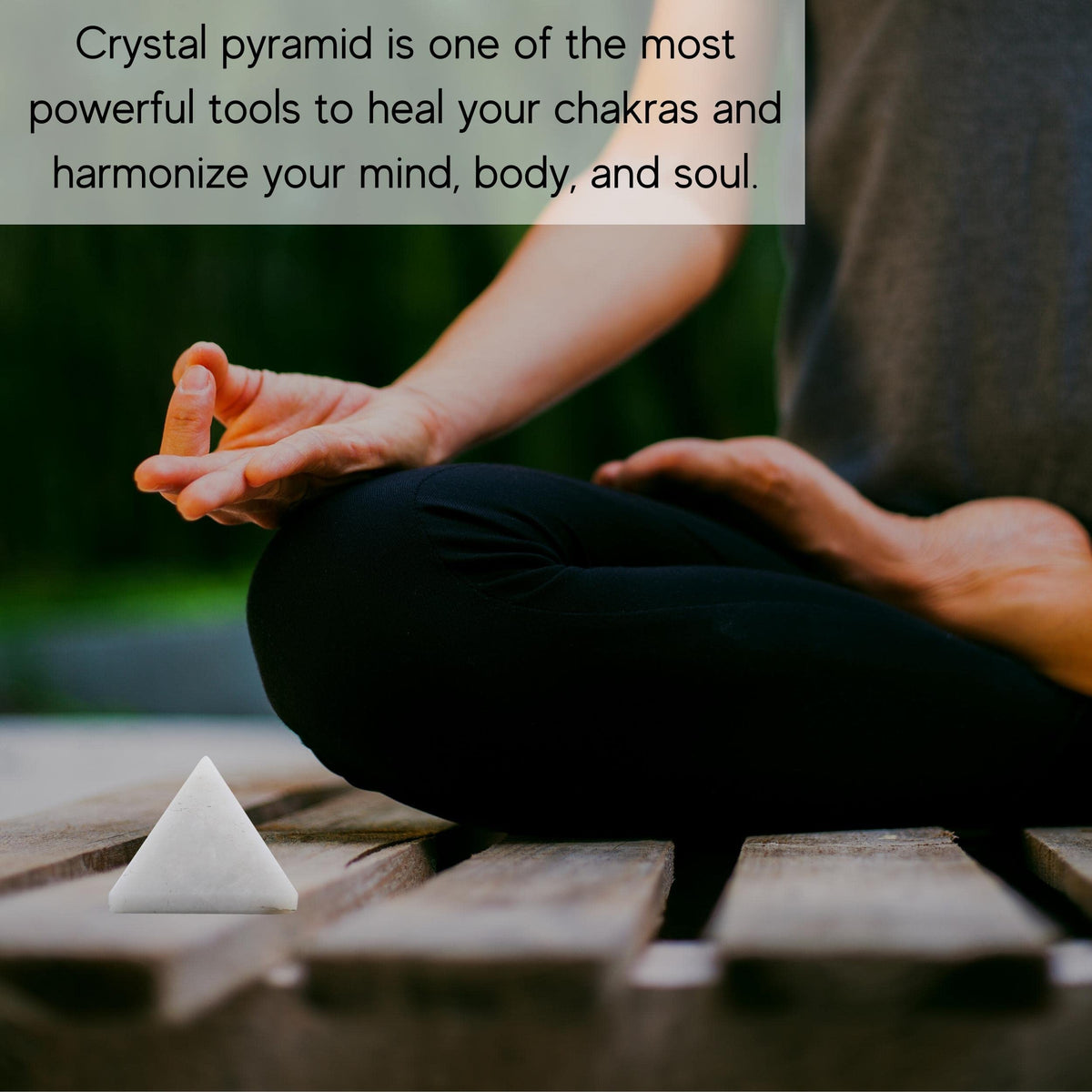 Amazing Gemstone White Agate Snow Quartz Pyramid Crystal Healing Stones - 1" Great Pyramid Figurine of Natural Stone Pyramid for Meditation, Reiki, Chakra Balancing and Crystal Pyramids Grid