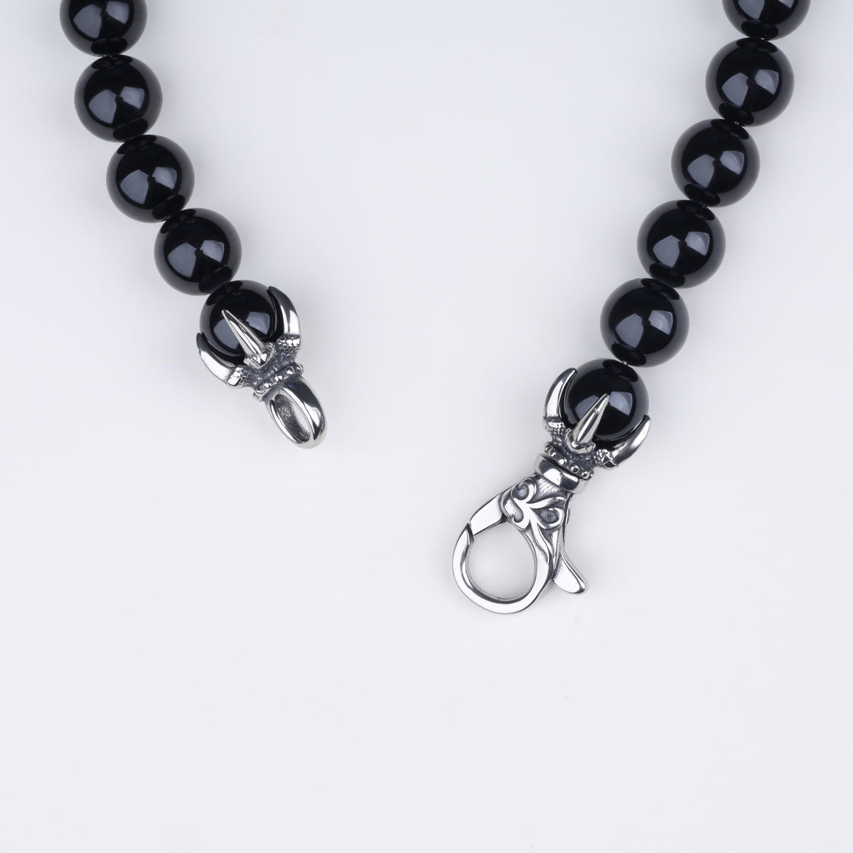 GAVU Crystal Beaded Bracelet for Men, 8mm Black Tourmaline Bracelet for Men 9"