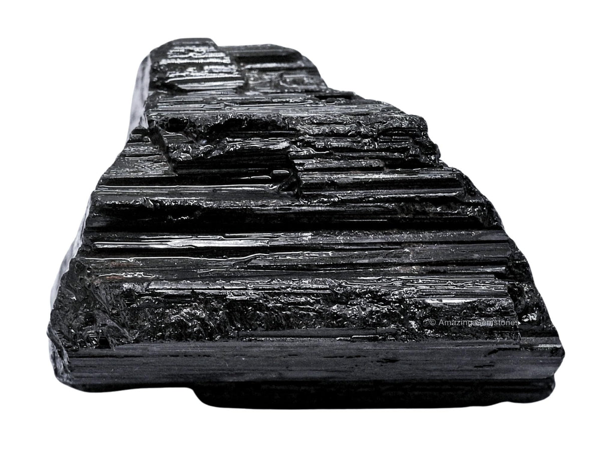 Amazing Gemstone Black Tourmaline Raw Crystals and Healing Stones, Natural Rocks for Tumbling and DIY Raw Stones and Crystals (1 lb)