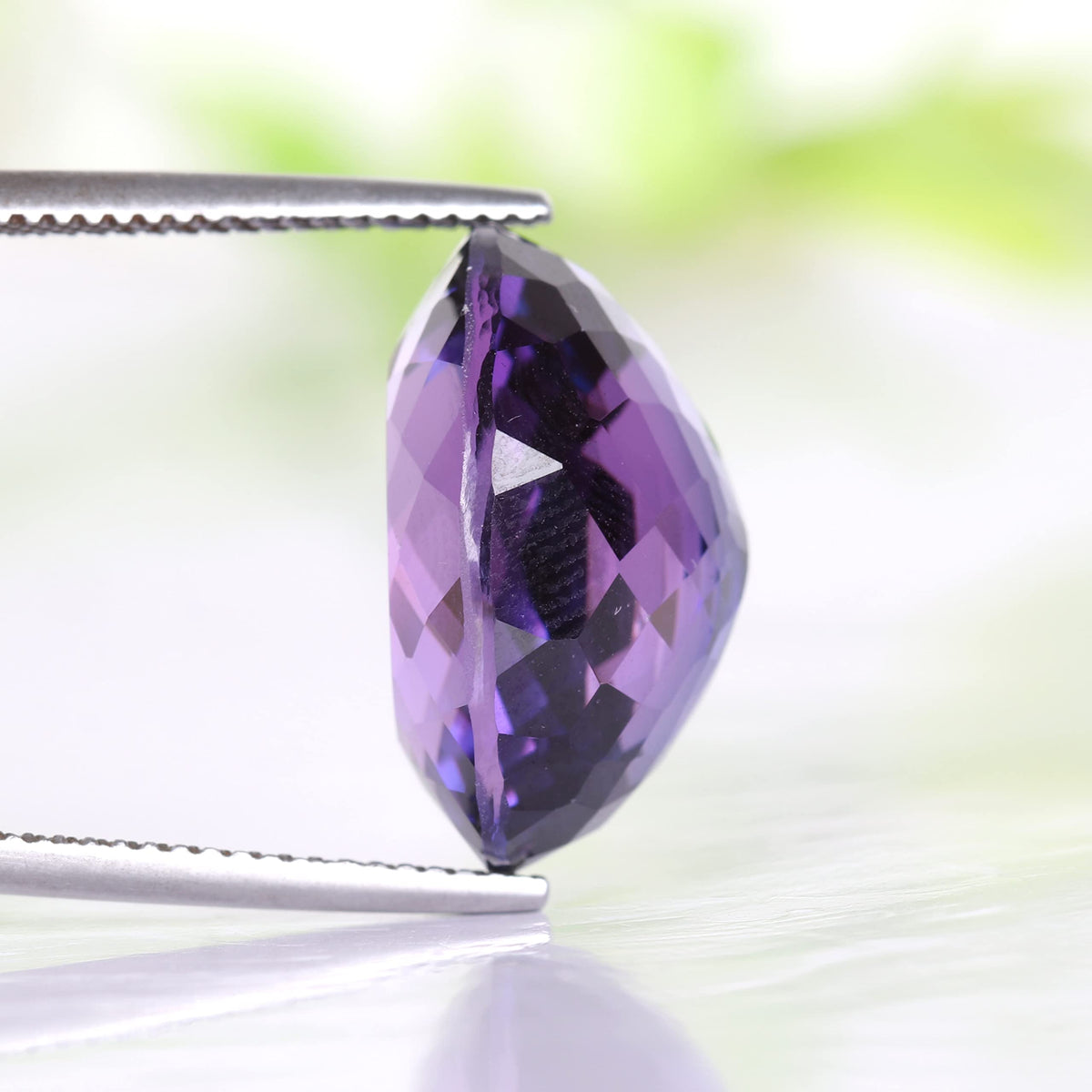 REAL-GEMS - Large Dark Blue Tanzanite 30. Carat Emerald Cut Gemstone For Ring & Pendant