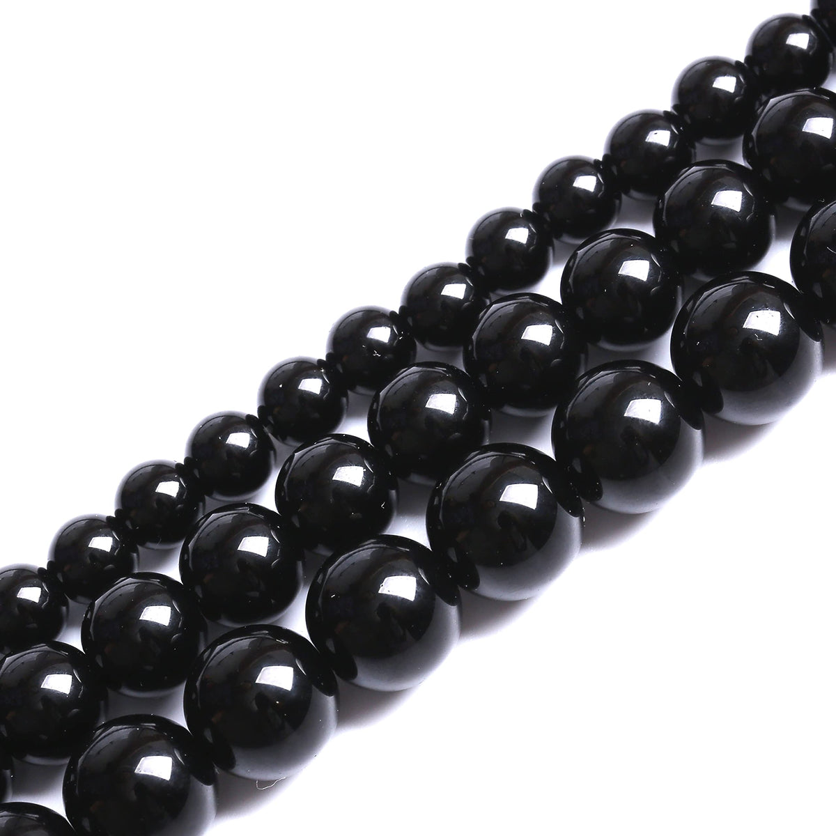 38PCS 10MM Natural Black Agate Stone Beads Round Loose Beads for welry Making DIY Bracelet Necklace Accessory 15 Inches