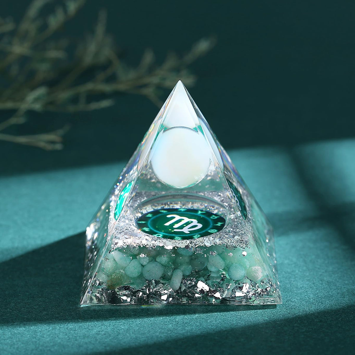 YATOJUZI 12 Zodiac Virgo Birthday Gifts for Women Men Green Aventurine Healing Crystals Natural Crystal Stones Gemstones Orgonite Chakra Reiki Lucky Energy Decor for Office Desk Decorations