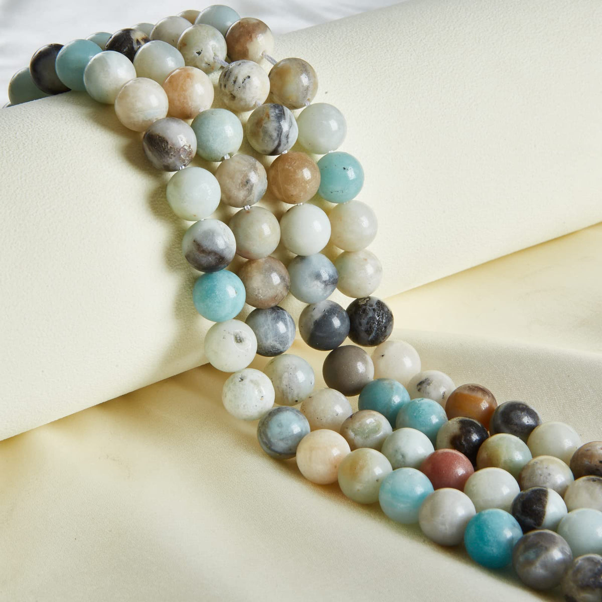 60pcs 6mm Amazonite Beads Natural Gemstone Beads Round Loose Beads for Jewelry Making