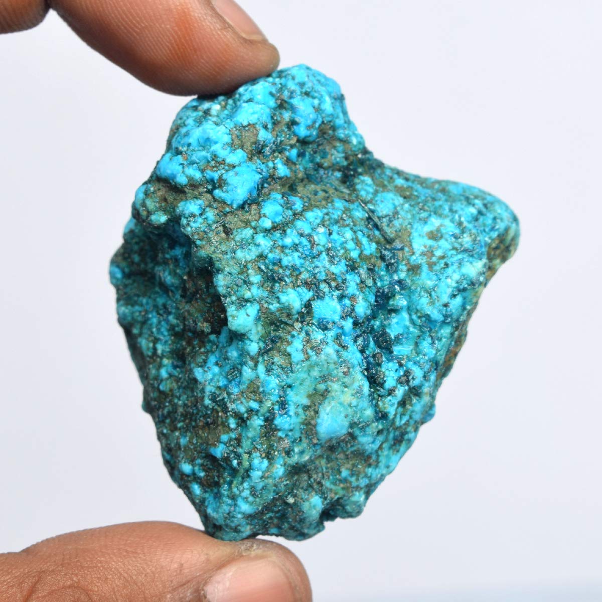 GEMHUB A Grade Natural Raw Rough Blue Turquoise 234.50 Ct Healing Crystal Rough Turquoise Stone for Cabbing