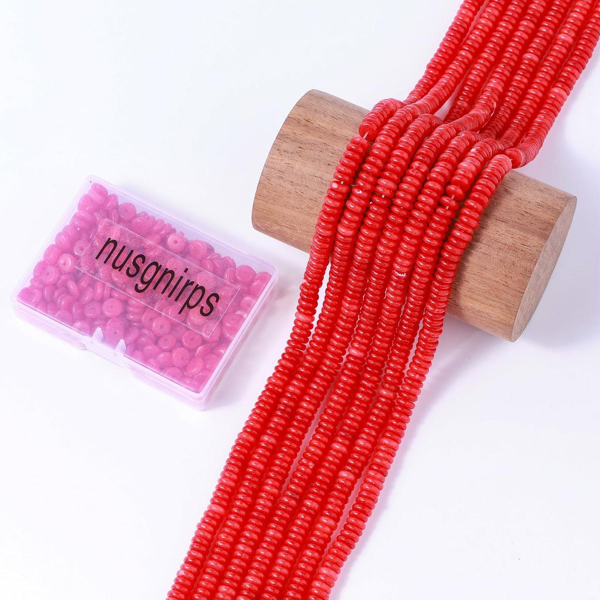 Natural Red Agate Disk Stone Spacer Beads 6x2mm 38cm/str Flat Rondelle Loose Semi Gemstone Caps for Making Bracelets Necklace