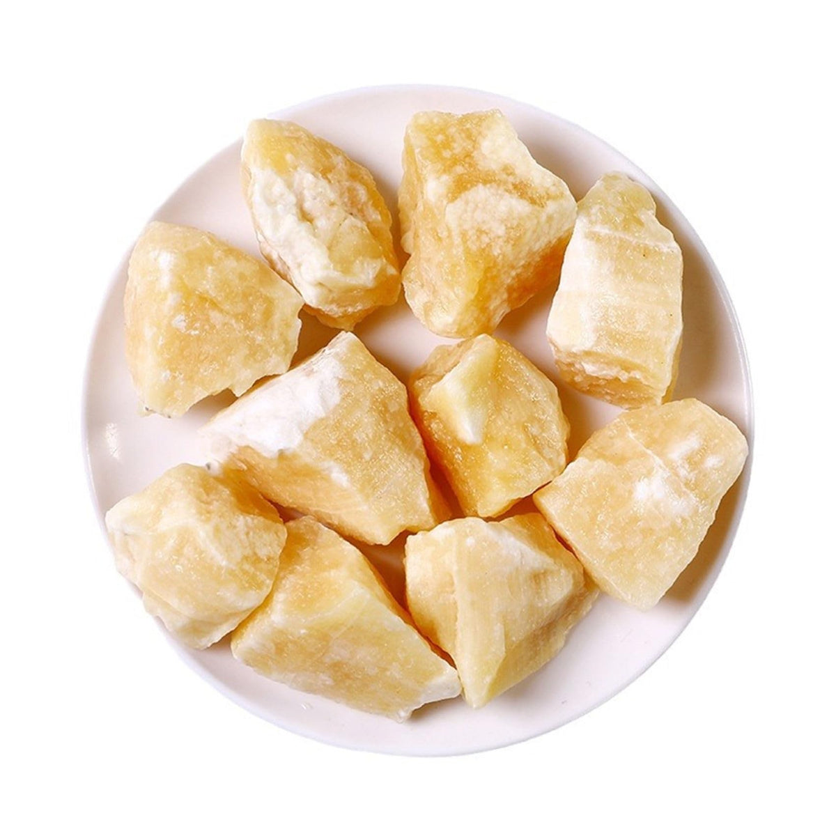 Yellow Jade Raw Crystals Healing Crystals Natural Rough Stones 1.2-2" for Tumbling, Fountain Rocks, Yoga, Meditation, Polishin, Gift 43