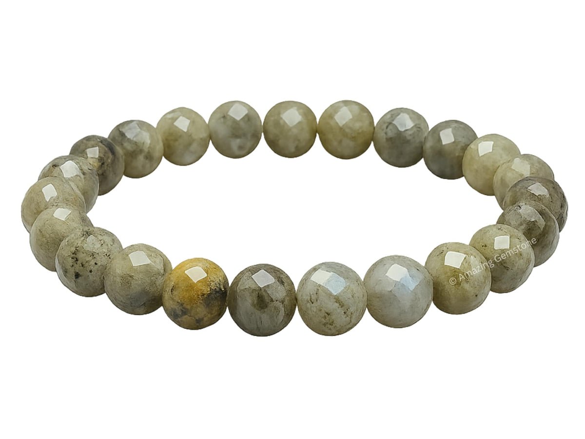 Amazing Gemstone Labradorite Bracelet for Women - Chakra Mens Bracelet Protection Crystals and Healing Stones - Blessing Bracelet Spiritual Meditation Gift Christmas Stocking Stuffers