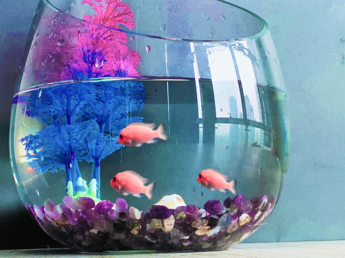 ZHIYUXI Amethyst Crystal Chips Fish Tank Gravel Vase Filler Stones Bulk Crushed Crystals Gemstone Polished Natural Quartz Stone Healing Crystals Glass Stones Fish Rocks