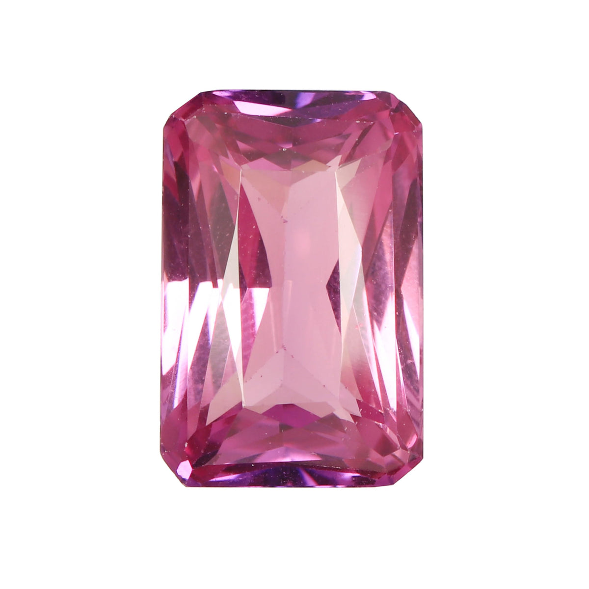 REAL-GEMS 15.3 Carat Natural Cut Kunzite Emerald Shape Loose Gemstone for Jewelry