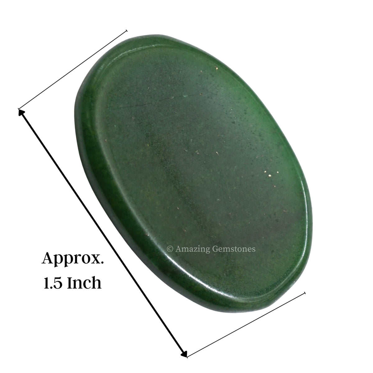 Amazing Gemstone Green Jade Aventurine Worry Stone Crystals and Healing Stones - Worry for Stress Relief Gifts - Piedra Crystal Fidget for Meditation - Unique Stocking Stuffers and Birthday Gifts