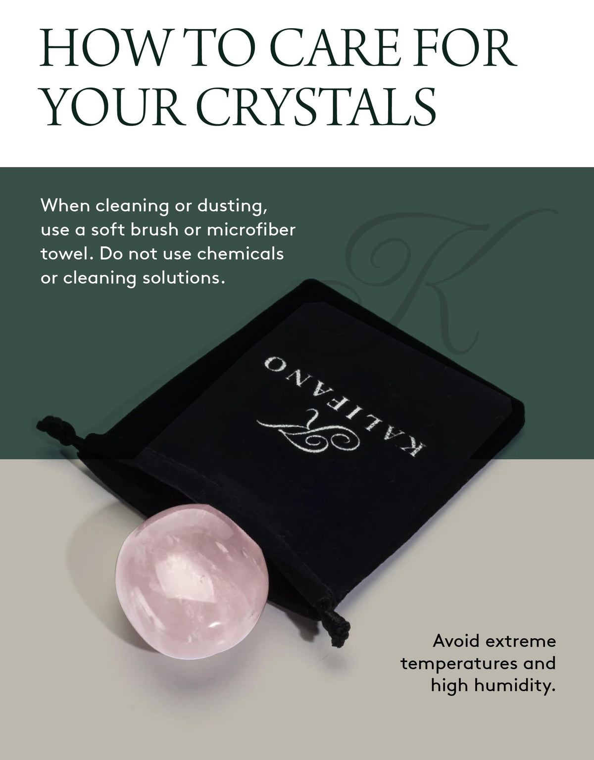 KALIFANO Rose Quartz Palm Stone with Healing & Calming Effects - AAA Grade High Energy Cuarzo Rosa with Information Card - Reiki Worry Crystal Used for Friendship and Love (Family Owned and Operated)