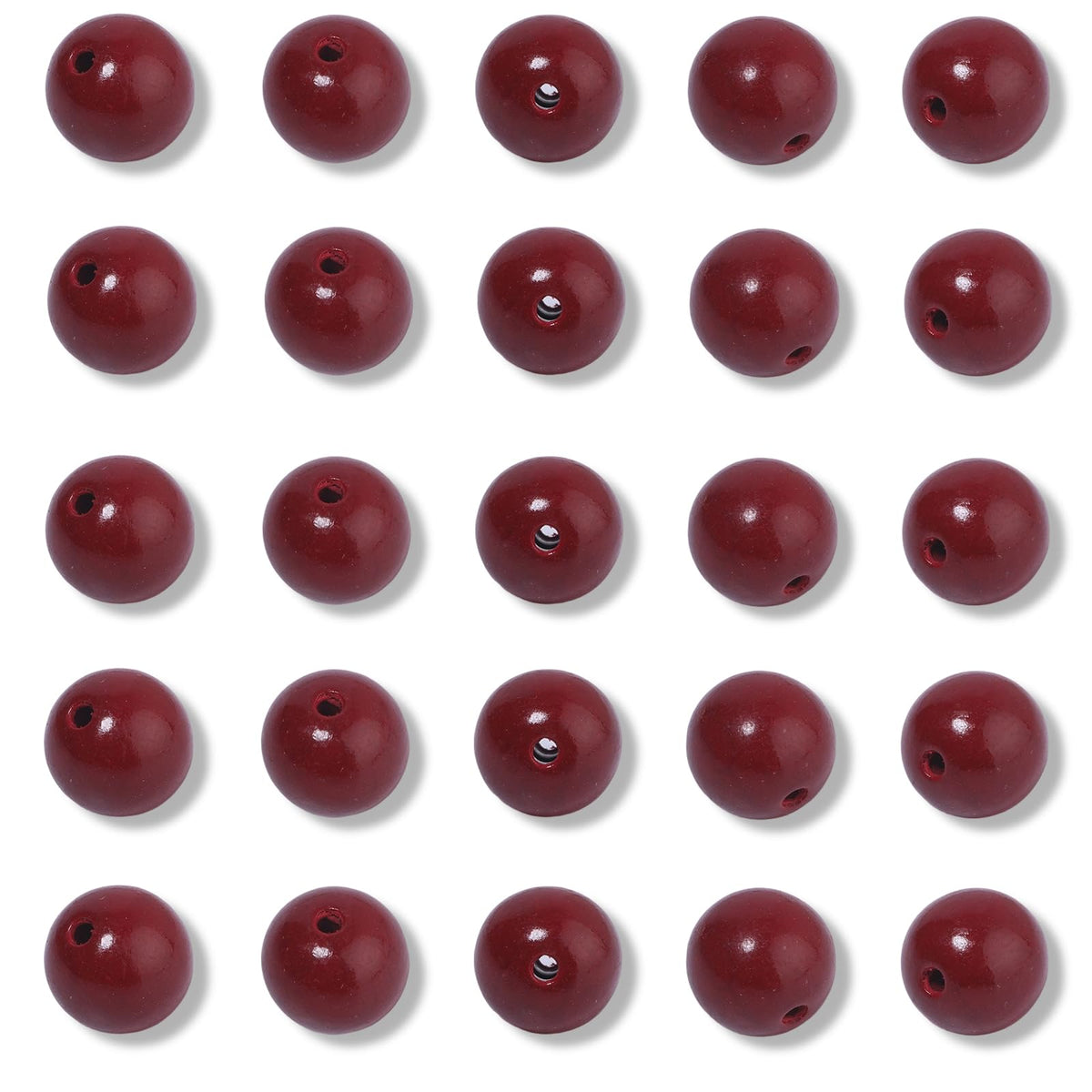 NITOPUPU 100Pcs 8mm Cinnabar Beads for Jewelry Making, Natural Round Loose Gemstone Stone Bead for Necklace Bracelets, Crafts for Adults with Crystal Stretch Cord