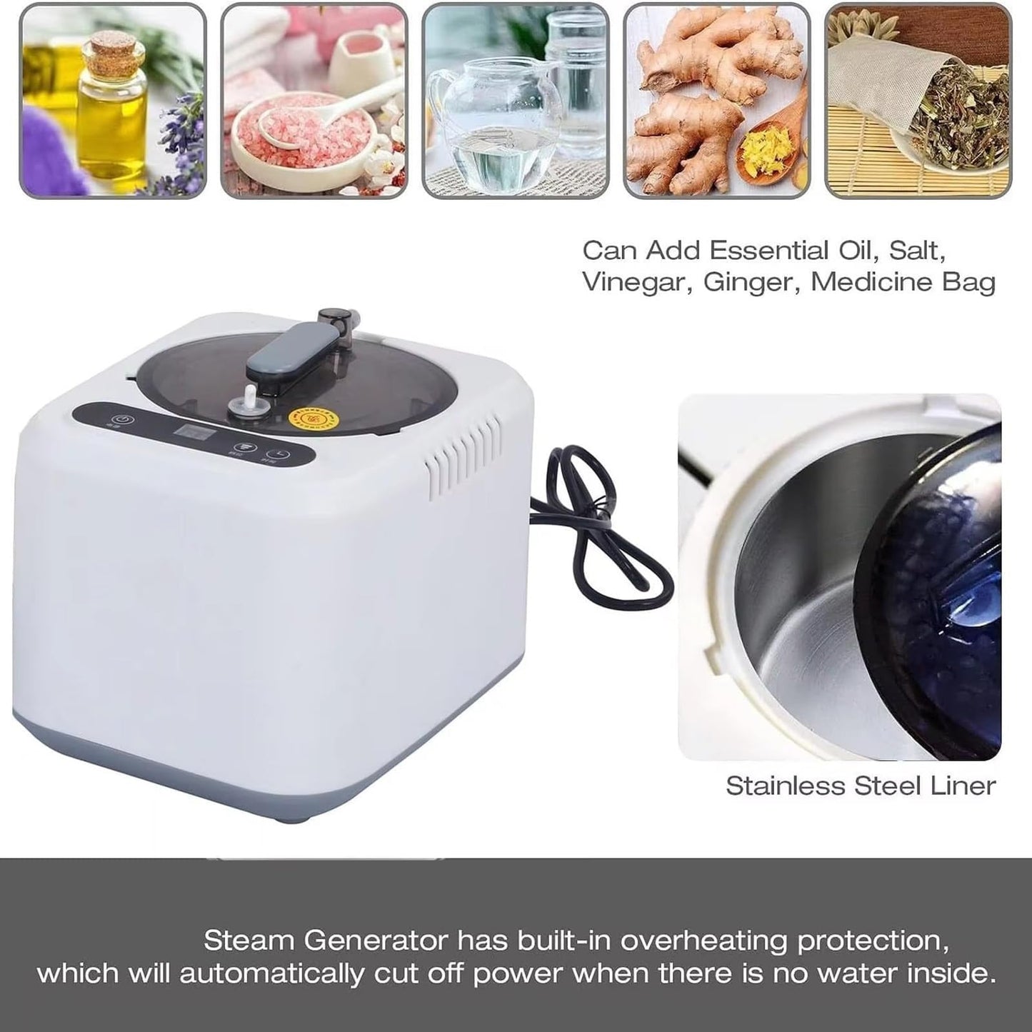 YXKJZHF Portable Steam Sauna Box, Personal Sauna Tent Kit for Home Spa, Indoor Sauna Relaxation with Steam Generator