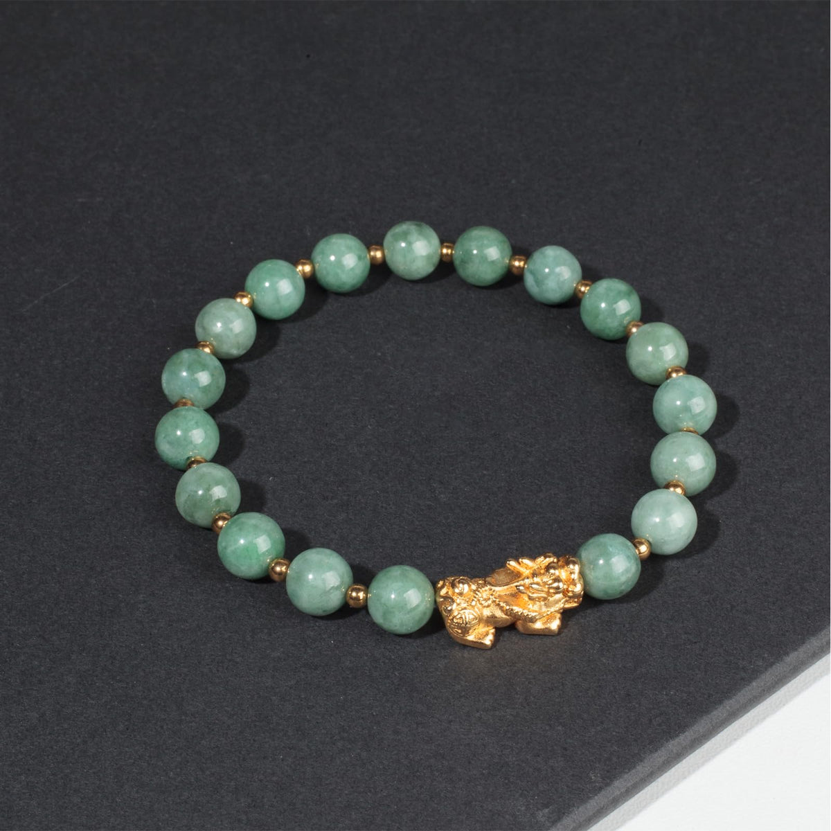 AROUROUA Fengshui Wealth Bracelet Green Real Jade Bracelet For Women Attract Lucky Wealthy Bracelets