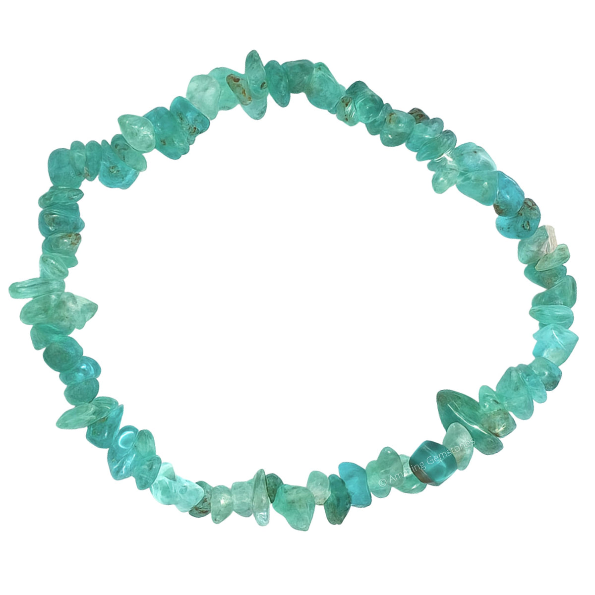 Amazing Gemstone Chips Bracelet (Apatite)
