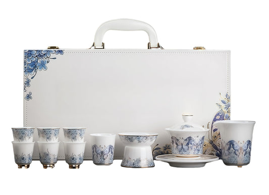 10 Pcs, Top Ceramic China Tea Set, Bone China Tea Cups Set, Fine China, Teacup, Chinese Gifts