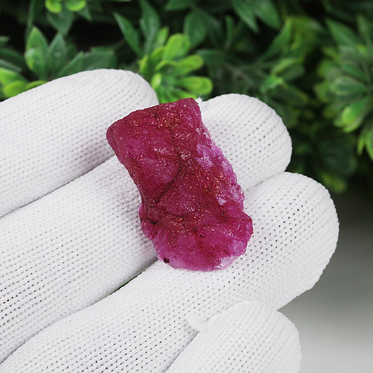 REAL-GEMS 73.5 Ct Natural Royal Red Ruby Raw Rough Loose Gemstone for Lapidary AXD-766