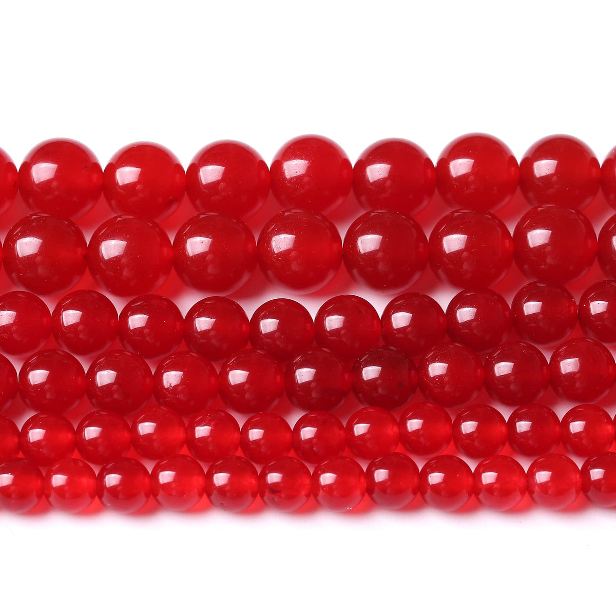 32PCS 12MM Red Chalcedony Beads Energy Healing Beads for DIY Jewelry Bracelet Necklace Making for Jewelry Making 15Inch
